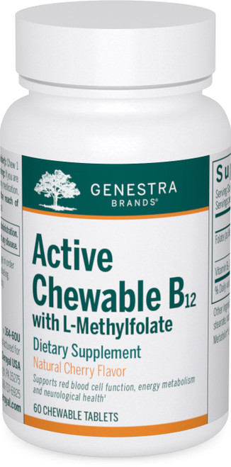 Active Chewable B12 with L-Methylfolate 60 tablets